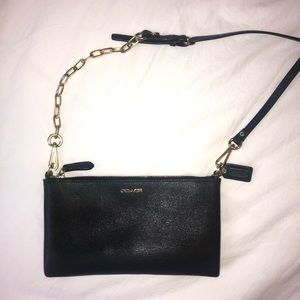 Black coach cross body bag
